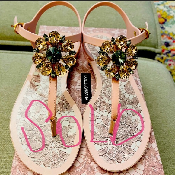 ❌❌SOLD❌❌Dolce & Gabbana sandals 37 (6.5-7) - Picture 1 of 8